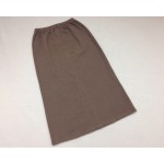 Wms Long Slit Skirt Cola Nut